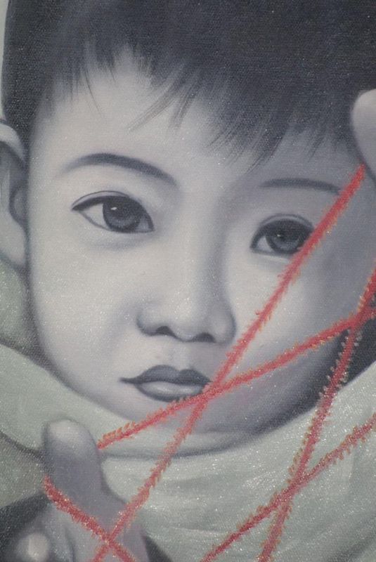 Chinesische Malerei auf Leinwand - Zeitgenössische Künstler Zhu Yiyong - Baby 3