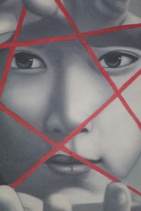 Chinesische Malerei auf Leinwand - Zeitgenössische Künstler Zhu Yiyong - Der Soldat 3