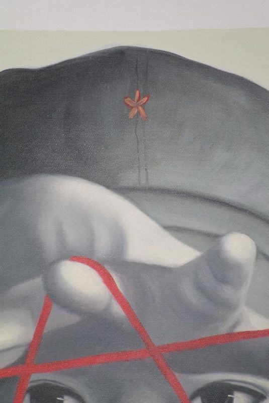 Chinesische Malerei auf Leinwand - Zeitgenössische Künstler Zhu Yiyong - Der Soldat 4