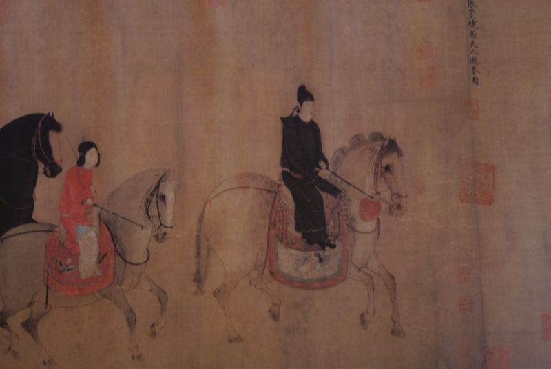 Chinesische Malerei Krieger zu Pferd 2