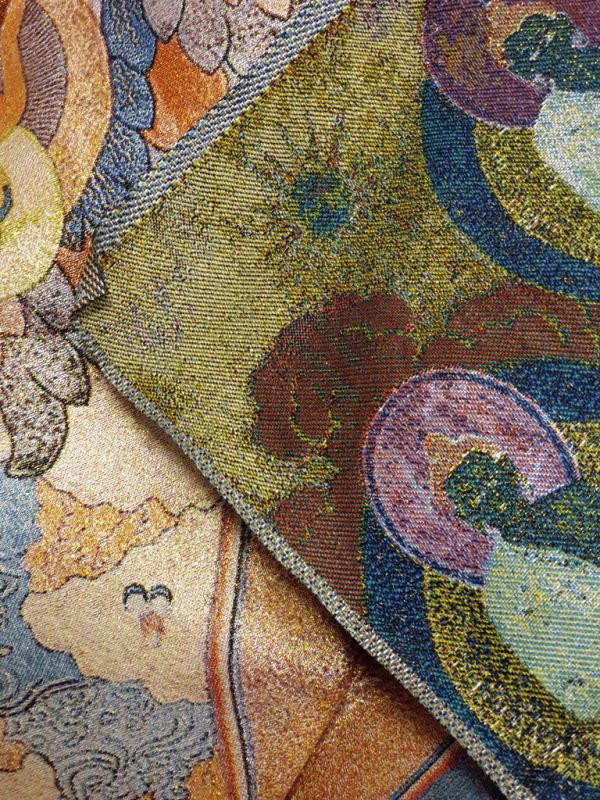 Chinesische Malerei - Stickerei auf Seide - Thangka - Akshobhya - Blauer Buddha 5