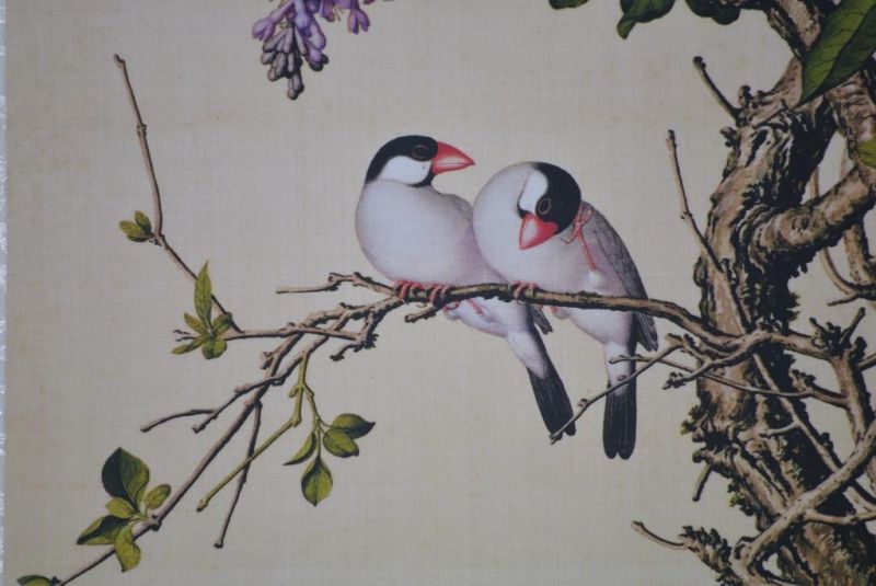 Chinesische Malerei zu Rahmen 2 Vögel 3