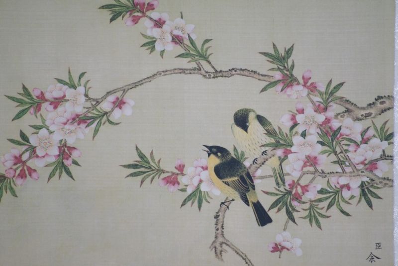 Chinesische Malerei zu Rahmen 2 Vögel 4