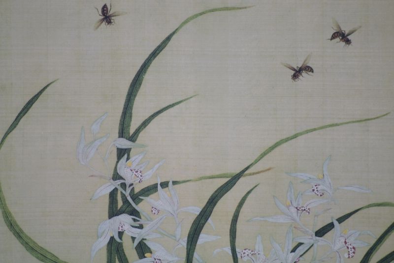 Chinesische Malerei zu Rahmen Bienen 4