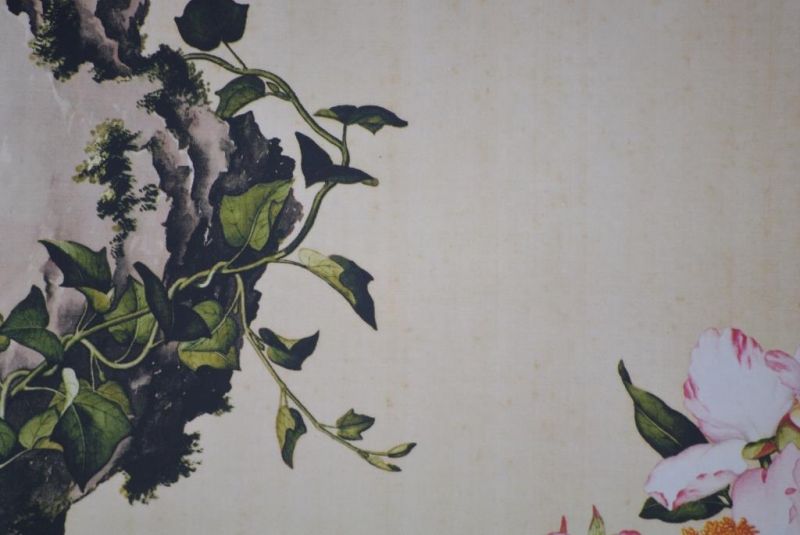 Chinesische Malerei zu Rahmen Blumen 3