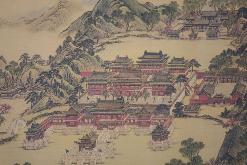 Chinesische Malerei zu Rahmen Chinesische Palast 3