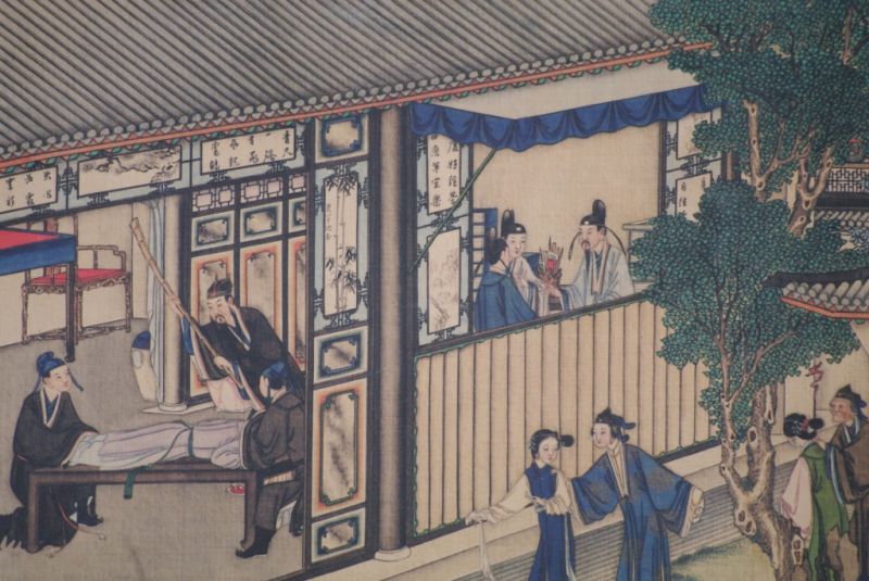 Chinesische Malerei zu Rahmen Chinesisches Haus 5