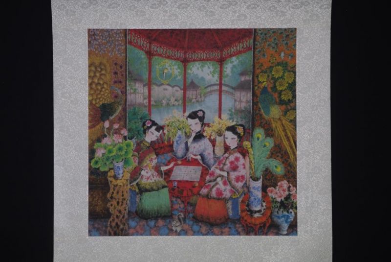 Chinesische Malerei zu Rahmen Go-Spiel 3