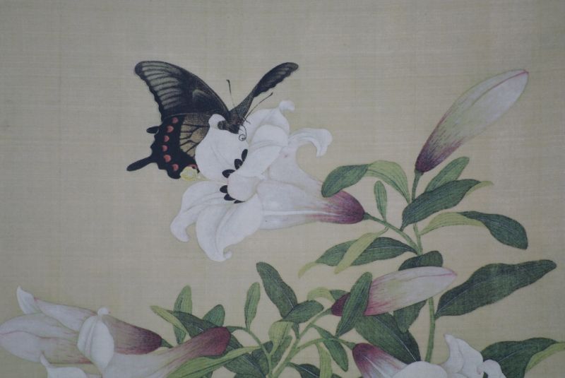Chinesische Malerei zu Rahmen Schmetterling 5