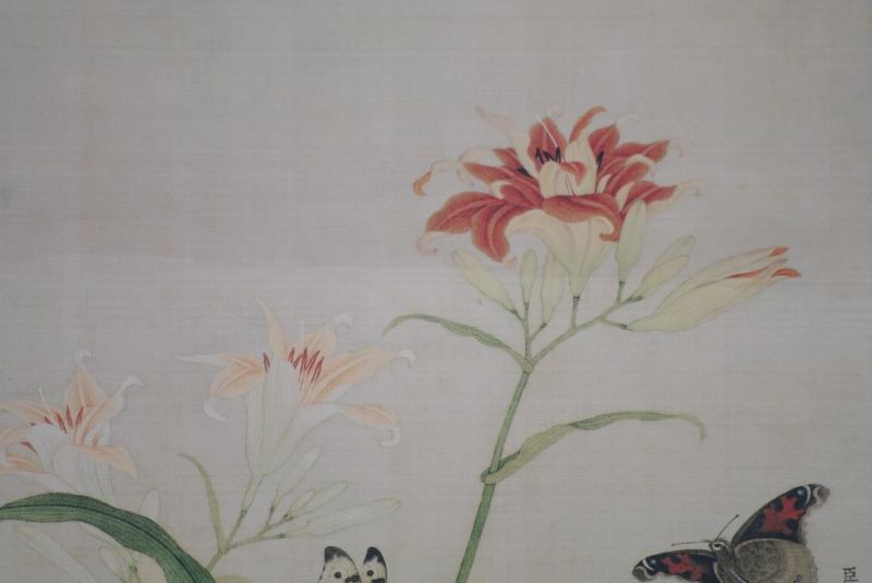 Chinesische Malerei zu Rahmen Schmetterlinge 4