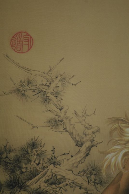 Chinesische Malereien auf Seide Pferd 2 5