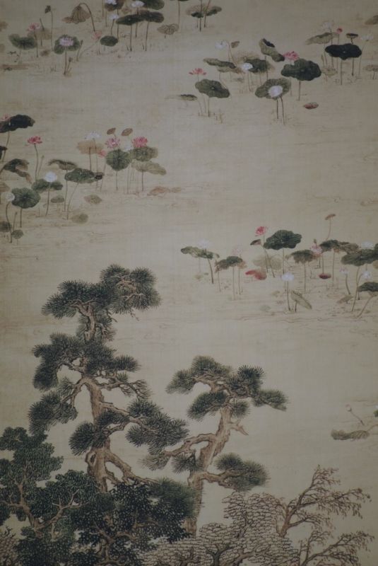 Chinesische Malereien Mann auf dem Wasser 3