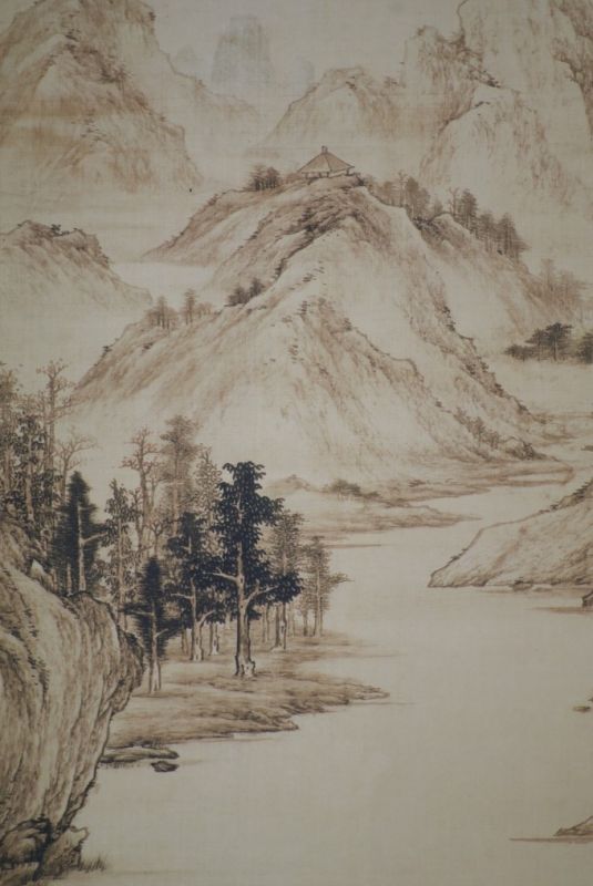 Chinesische Malereien Mann auf dem Wasser 4