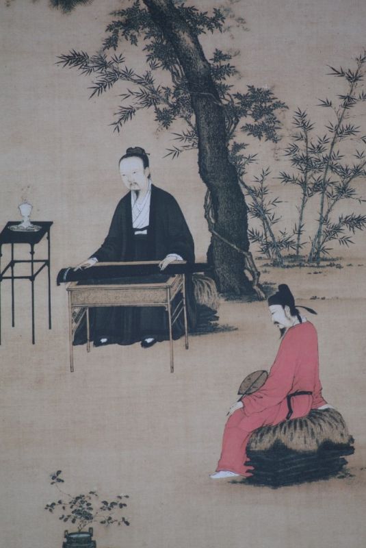 Chinesische Malereien Ting Qin Tu Song Huizong 5