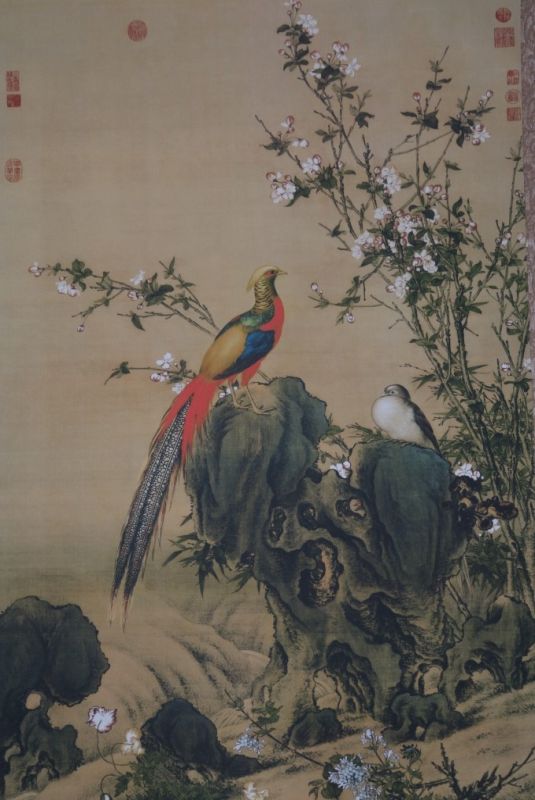 Chinesische Malereien Vogel Giuseppe Castiglione 2