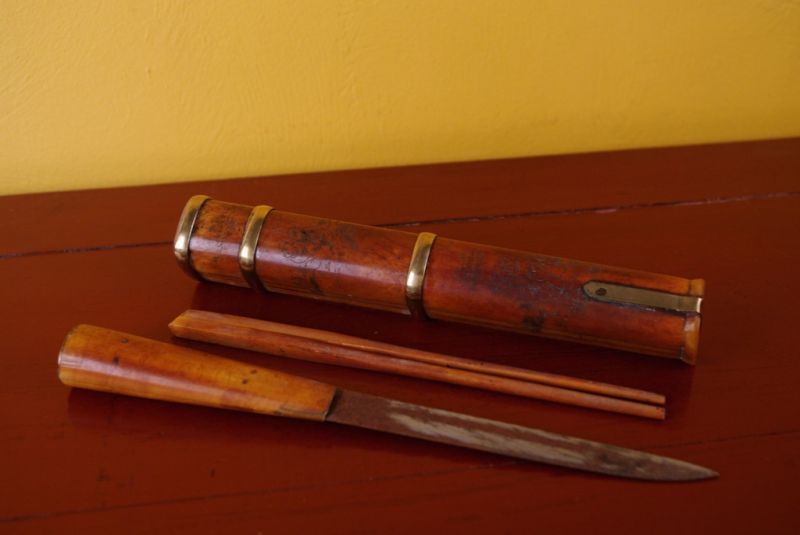 Chinesische Messer und Essstäbchen Knochen 5