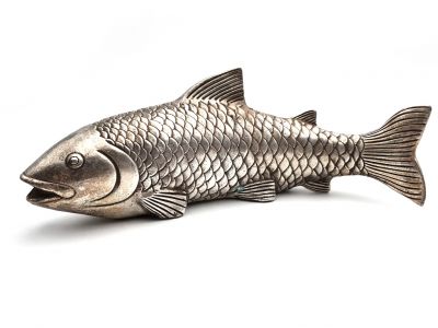 Chinesische Metall-Statue Fisch
