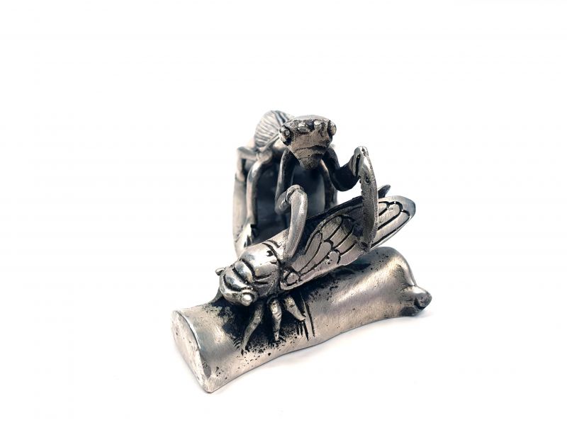 Chinesische Metall-Statue Gottesanbeterin 3