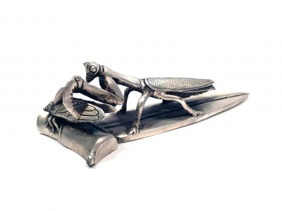 Chinesische Metall-Statue Gottesanbeterin