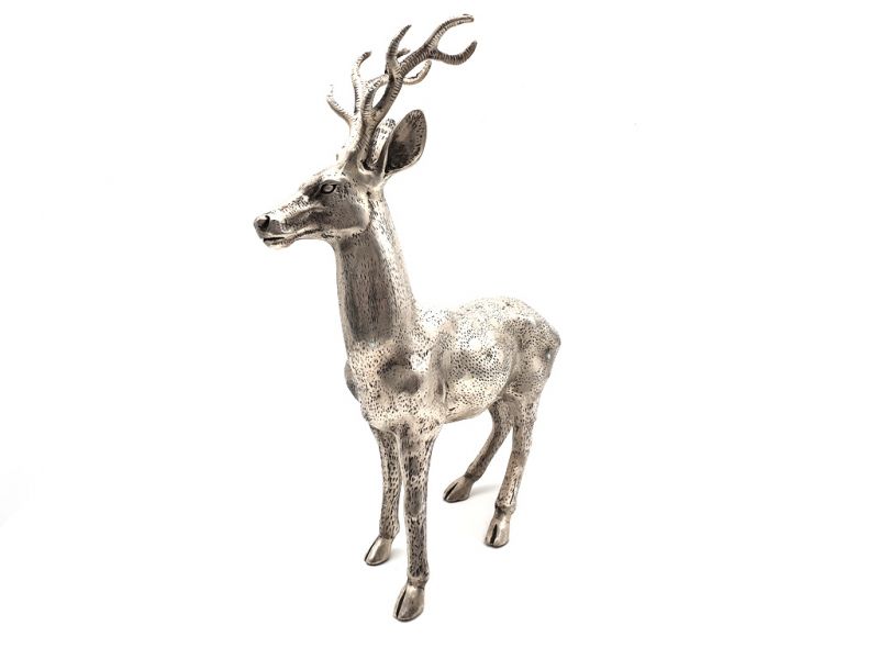 Chinesische Metall-Statue Hirsch 3