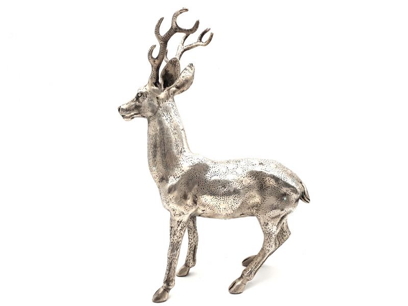 Chinesische Metall-Statue Hirsch 4