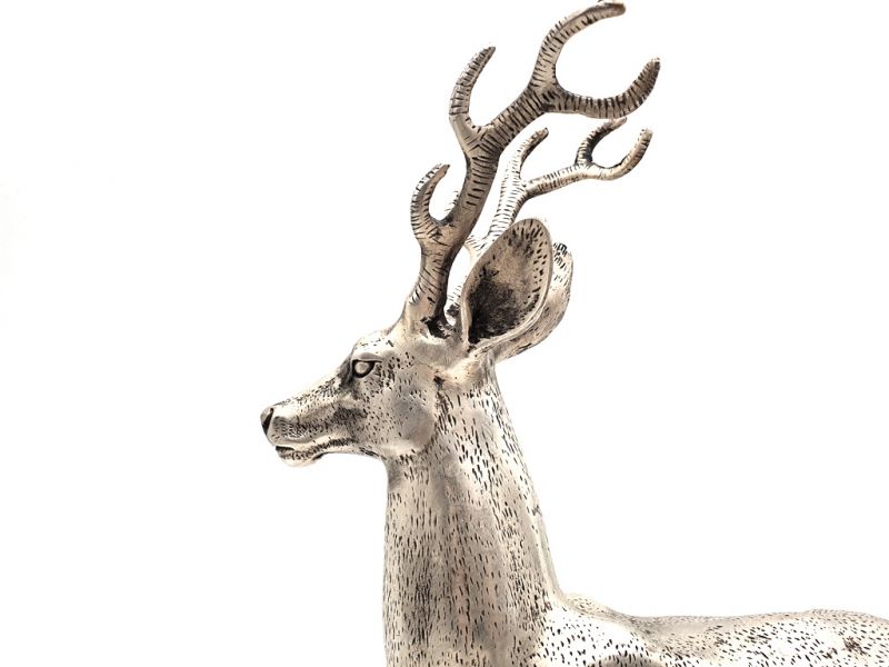 Chinesische Metall-Statue Hirsch 5
