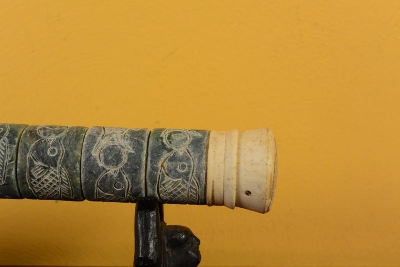 Chinesische Pinsel Stein Jade Fisch 4