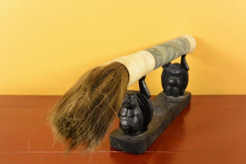 Chinesische Pinsel Stein Jade Fisch 5