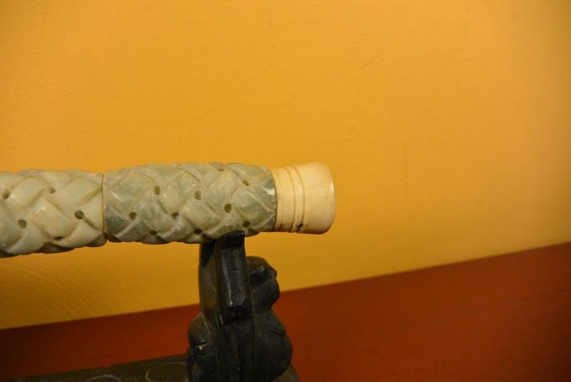 Chinesische Pinsel Stein Jade geflochtenen 2 4