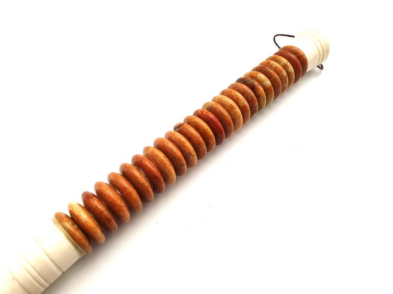 Chinesische Pinsel Stein Orange Scheiben 2