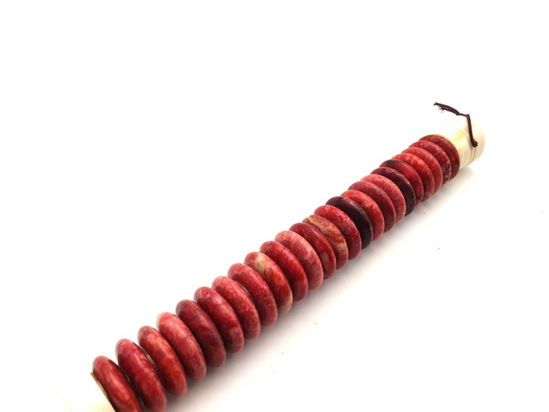 Chinesische Pinsel Stein - Rote Scheiben 2