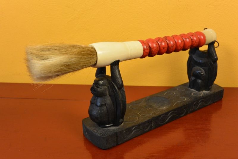 Chinesische Pinsel Stein Round Rot 5