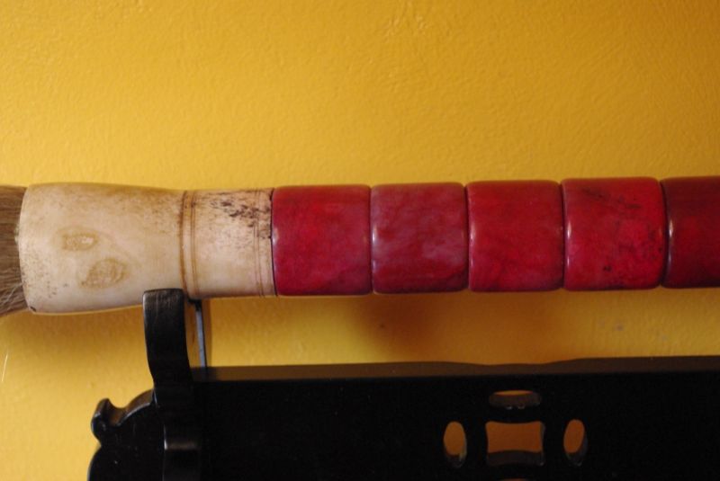 Chinesische Pinsel Steine Rote/Roses 3