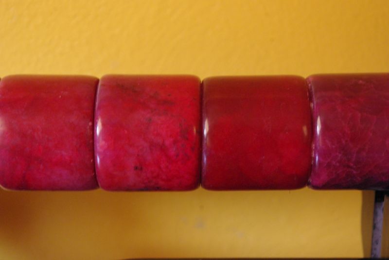Chinesische Pinsel Steine Rote/Roses 5