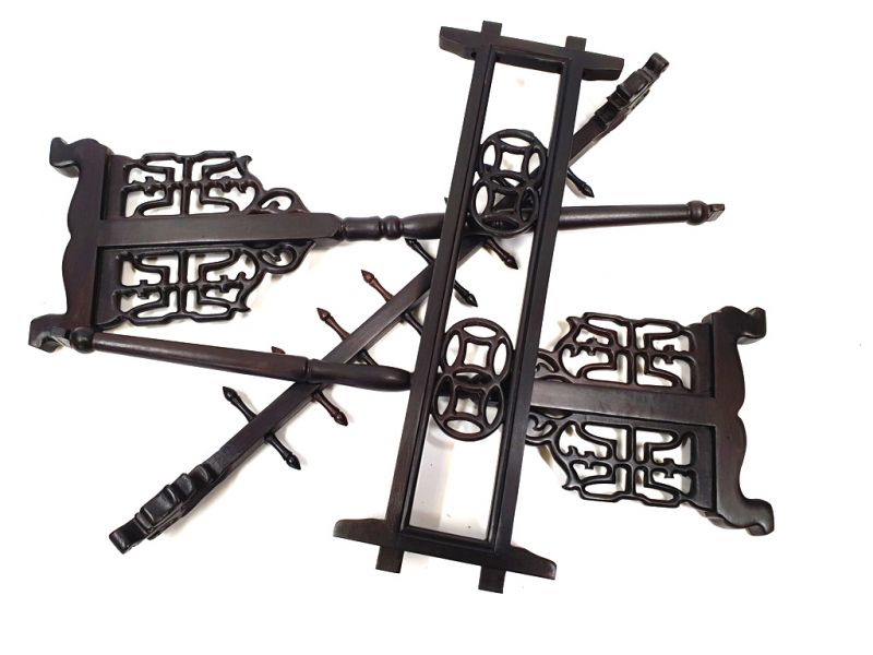 Chinesische Pinselhalter - 16 Plätze (8x2) - Holzqualität: Luxus 5