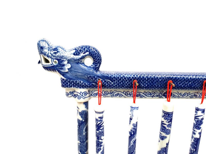 Chinesische Pinselhalter Porzellan Drache 2