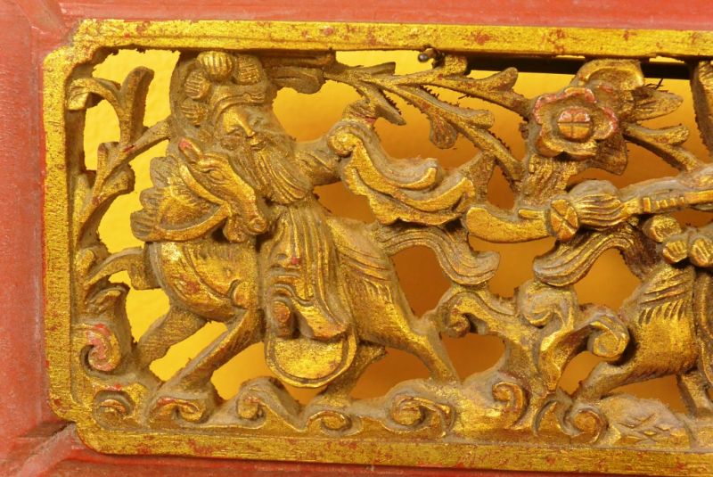 Chinesische Platte Qing-Dynastie 3 Kavalier 2