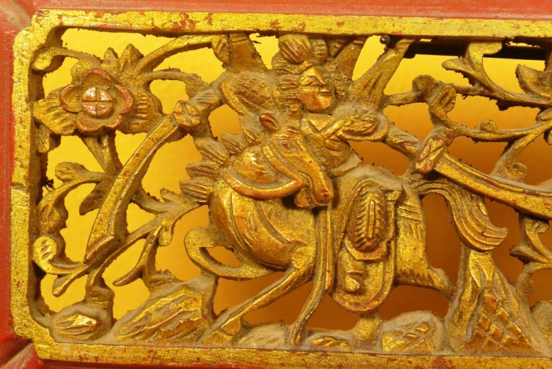 Chinesische Platte Qing-Dynastie Kavalier 2 3