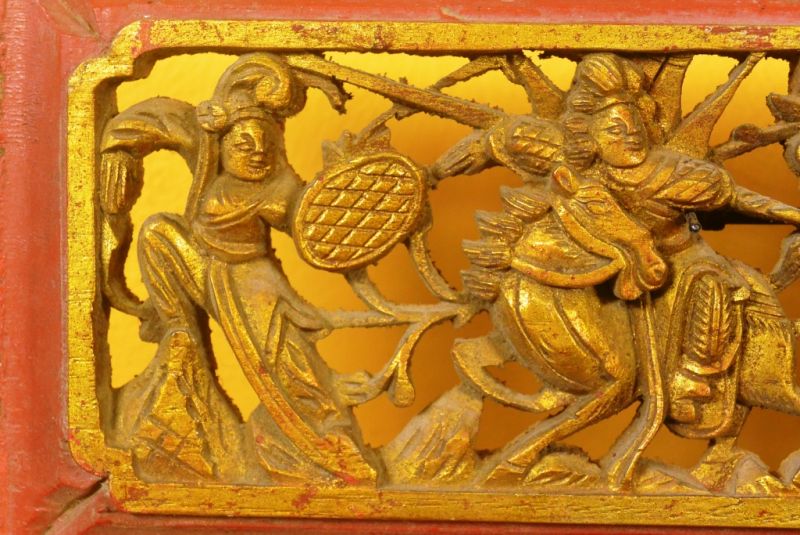 Chinesische Platte Qing-Dynastie Kavalier 4 2