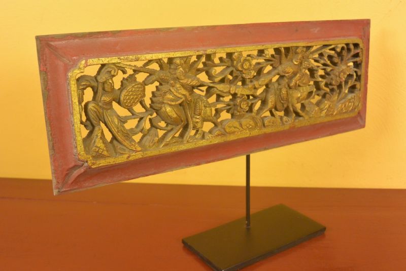 Chinesische Platte Qing-Dynastie Kavalier 4 5