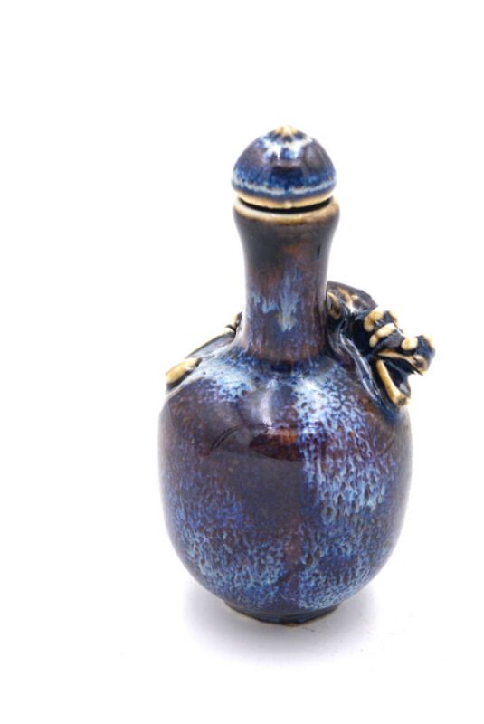 Chinesische Porzellan Schnupftabakflasche - Eidechse 2 2