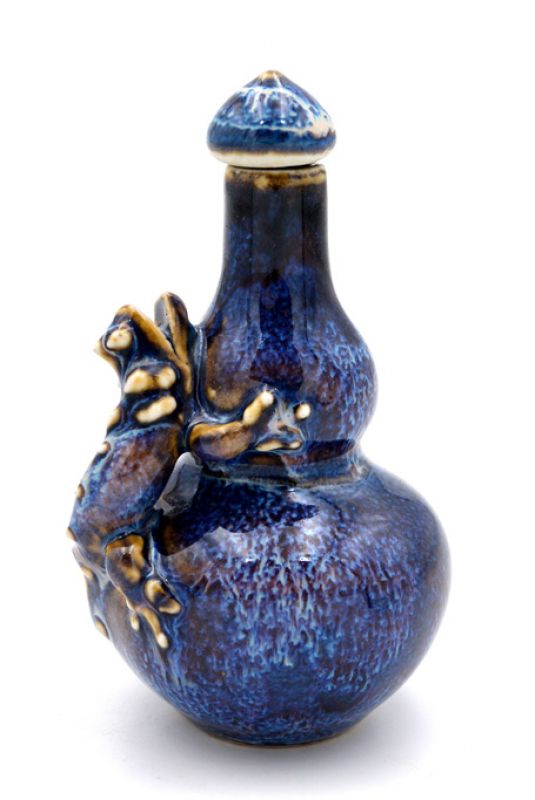 Chinesische Porzellan Schnupftabakflasche - Eidechse 3 2