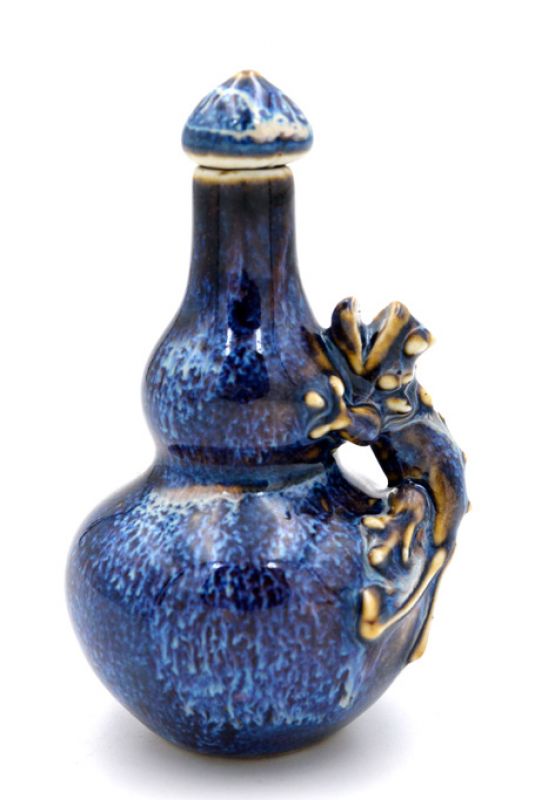 Chinesische Porzellan Schnupftabakflasche - Eidechse 3 3