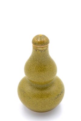 Chinesische Porzellan Schnupftabakflasche - Kaiser Gelb 5