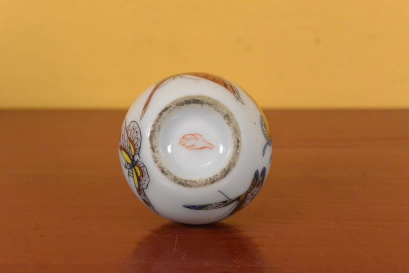 Chinesische Porzellan Schnupftabakflasche Schmetterlinge 2 4
