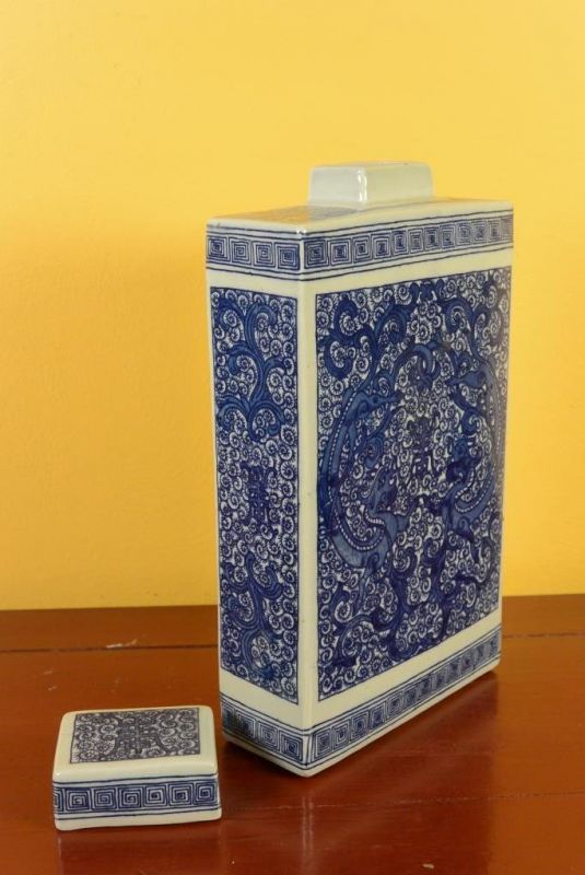 Chinesische Porzellan Töpfe - Blaue Drachen 3