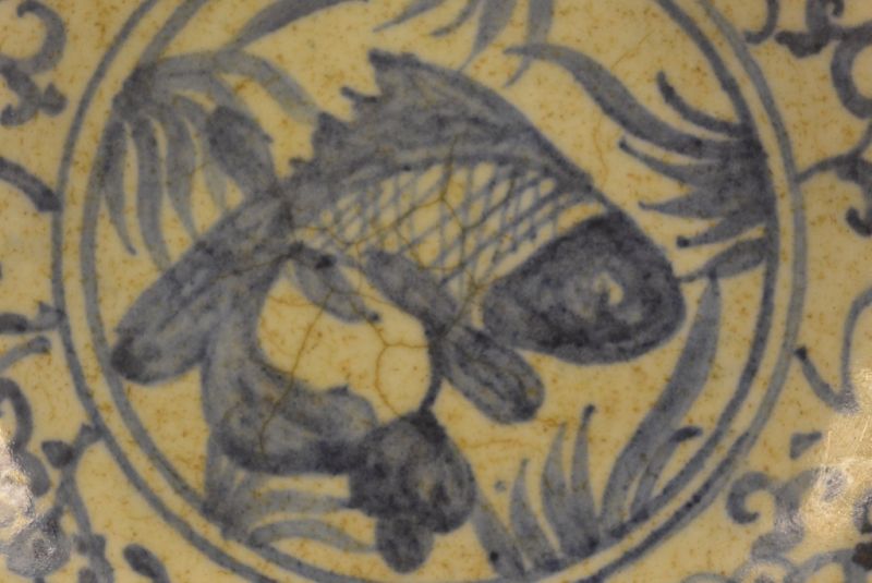 Chinesische Porzellanplatte Fisch 2