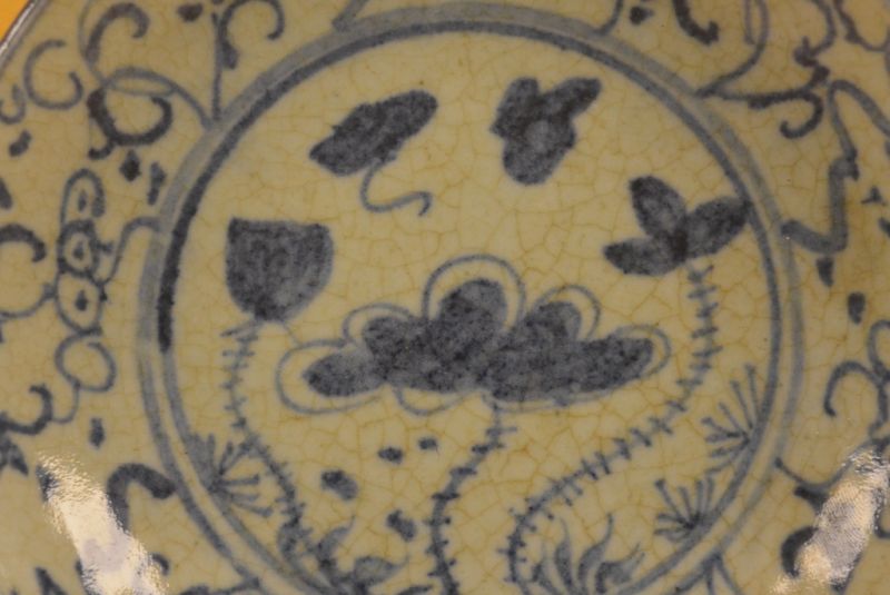 Chinesische Porzellanplatte Lotus 2 2