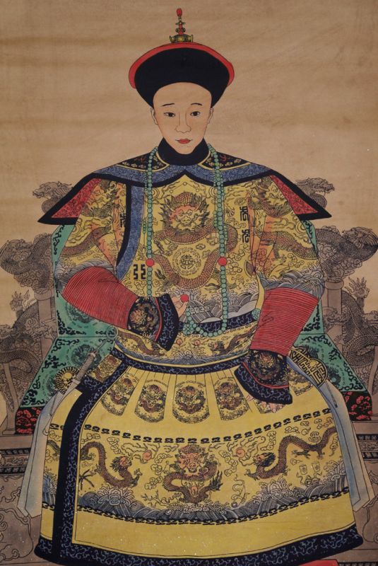 Chinesische Qing-Kaiser auf Papier Xianfeng / Yìzhǔ 5