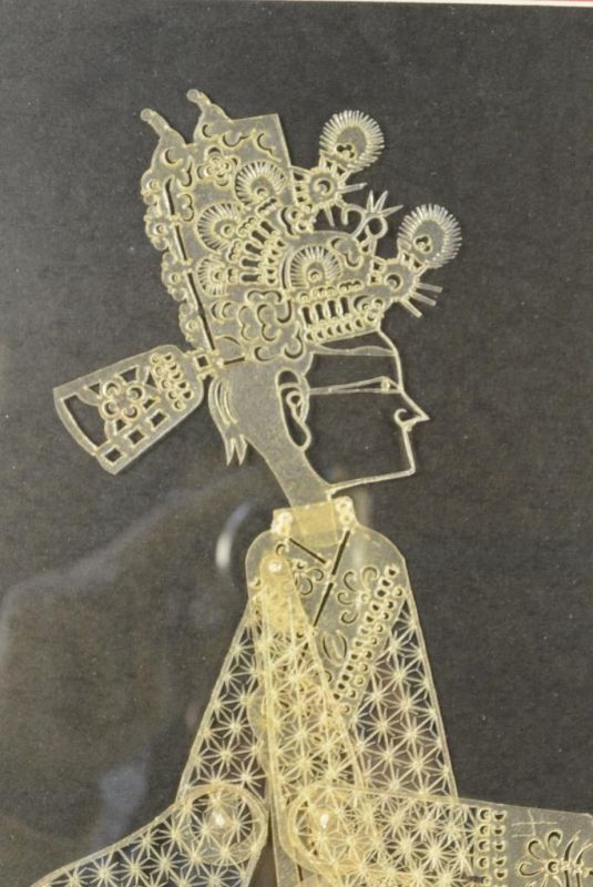 Chinesische Schattentheater - Gerahmte Marionetten Figur -3